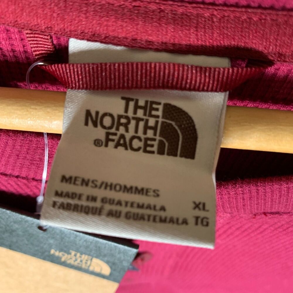 Sz XL The North Face Mens Waffle Long Sleeve Henley Beetroot Red NF0A7USJ - Picture 3 of 7